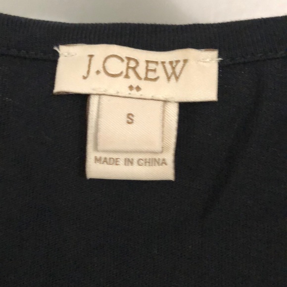 JCrew Factory. Black sequined tee shirt. - Picture 3 of 4